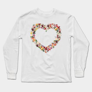 Love your life - heart of flowers Long Sleeve T-Shirt